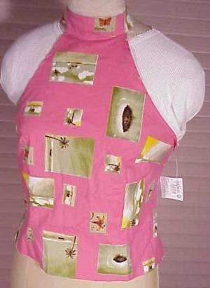 NEW Q&A Halter top size large NWT Pink