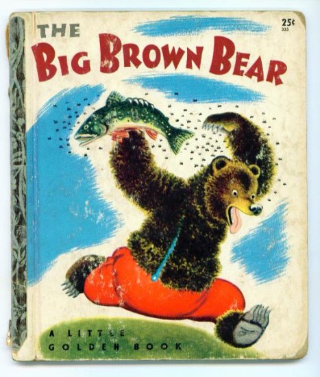 Vintage Little Golden Book ~ The Big Brown Bear