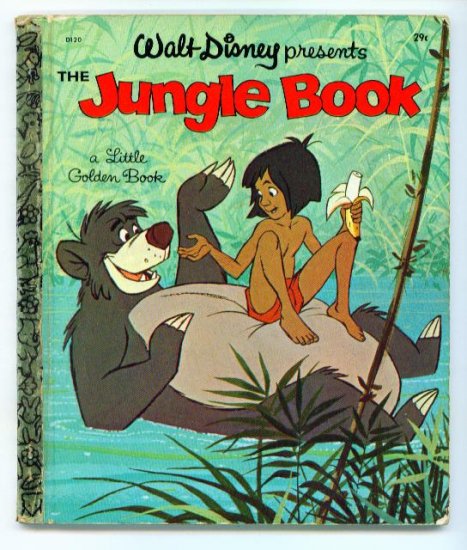 Vintage Little Golden Book THE JUNGLE BOOK 1st Ed