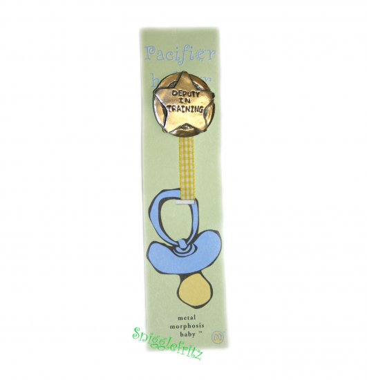 Metal Morphosis Pewter Deputy Cowboy Paci Clip