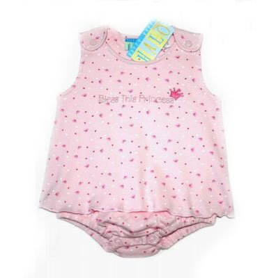 Happy Happy Halo Pink "Bless this Princess" Onesie Dress
