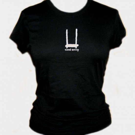 Darling Mummy Black "Mood Swing" Short Sleeve Tshirt