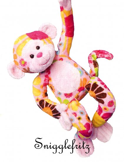 Douglas Hippie ZELDA Pink Flower Monkey - SO SOFT!!!