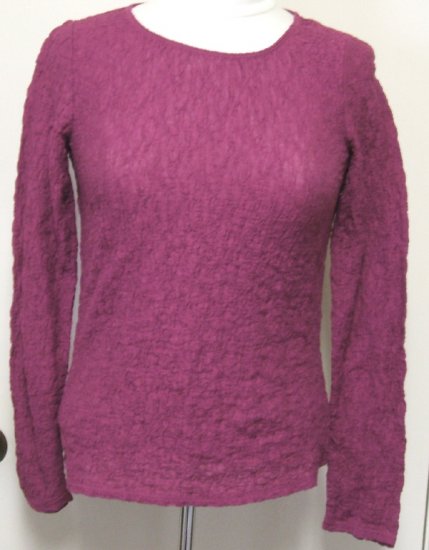 NWT New JJILL Stretch Burgundy SHIRT TOP Sz XS X Small