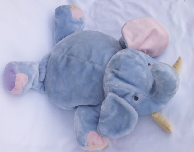 CARTERS JOHN LENNON LARGE PLUSH ELEPHANT Nursery Decor / Pillow / Toy EUC