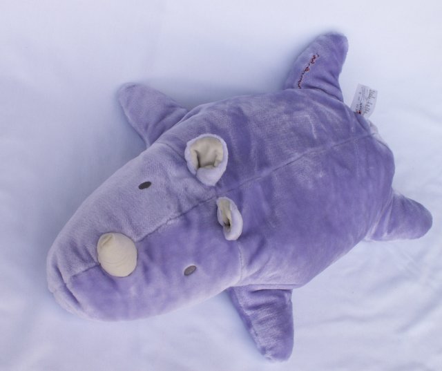 CARTERS JOHN LENNON LARGE PLUSH PURPLE RHINO Nursery Decor / Pillow / Toy EUC