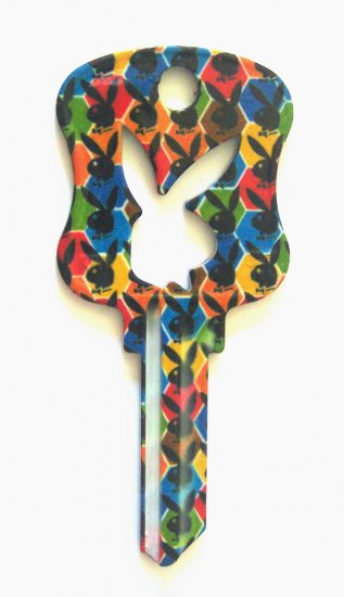Playboy House Key Blank Kwikset Multi Color