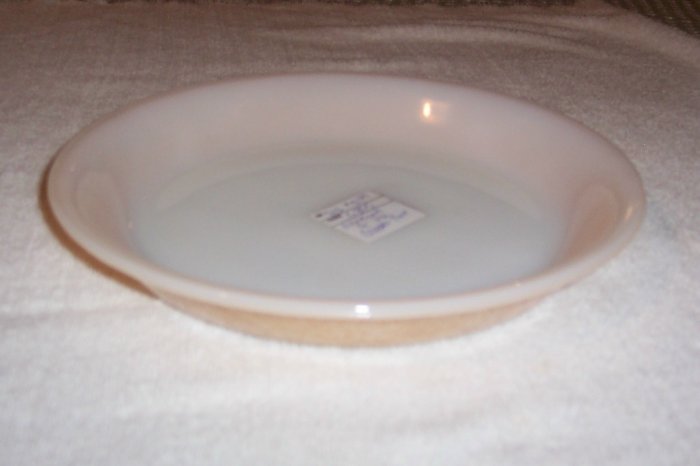 FIRE KING COPPER TINT PIE PLATE