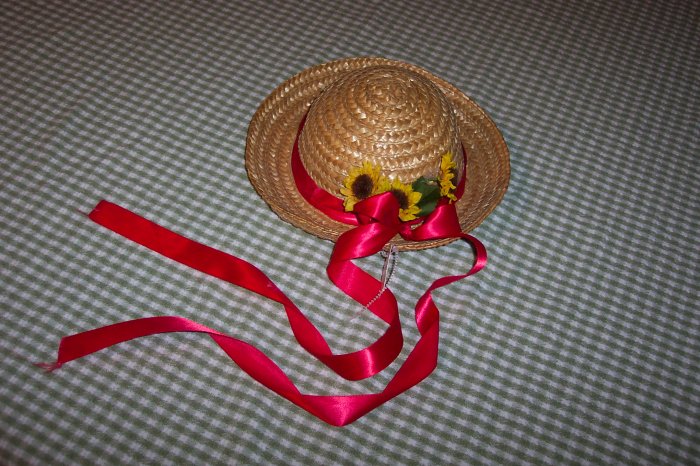 ADORABLE STRAW HAT DECORATION