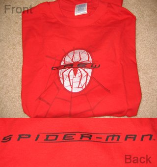 Authentic Spider-man Movie Crew T-Shirt (L)