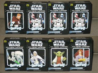Star Wars Gentle Giant Clone Wars Animated Bust-ups Set of 8