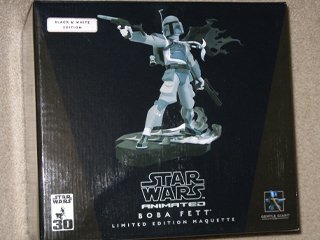 Star Wars Gentle Giant Black & White B&W Boba Fett Maquette