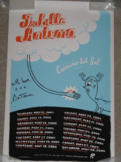 Camino De Sol Poster autographed by Isabelle Antena