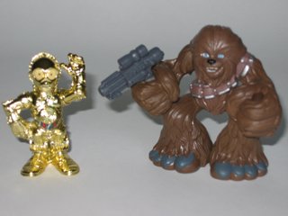 Galactic Heroes C-3PO and Chewbacca Star Wars