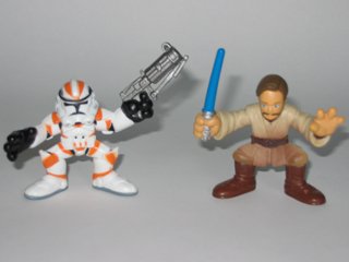 Galactic Heroes Obi-Wan Kenobi and Utapau Clone Trooper Star Wars