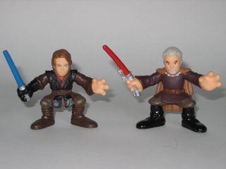 Galactic Heroes Anakin Skywalker and Count Dooku Star Wars