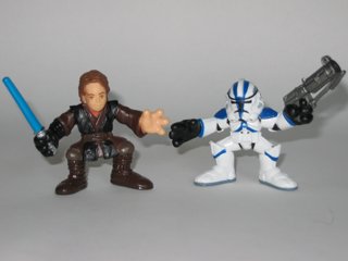 Galactic Heroes Dark Side Anakin Skywalker and Tactical Ops Clone Trooper Star Wars