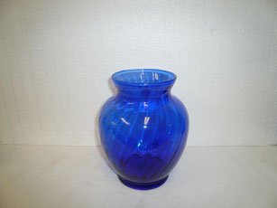 Cobalt Blue Glass Vase