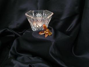 Clear Etched Octagonal Votive