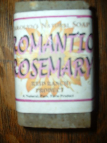 Handmade natural Goat Milk Soap - Romantic Rosemary 6 oz. bar