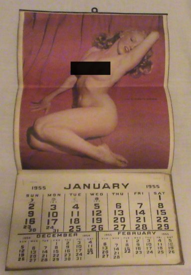 Marilyn Monroe 1955 calendar