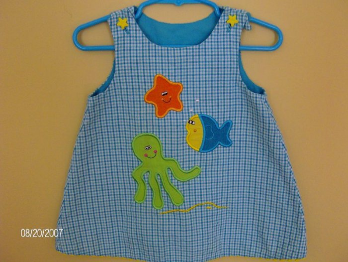 Ashley and Austin A-Line Boutique Dress Sea Life 12mos