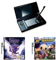 Nintendo DS Lite (Onyx) Bundle with 2 Games