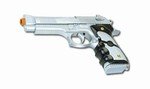 AK757 - Silver and Black 9mm Airsoft Beretta