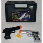 Black and Silver Airsoft Combo Pack w/ Carrying Case