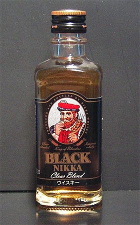 NIKKA BLACK Japanese Whisky 50 ml miniature bottle