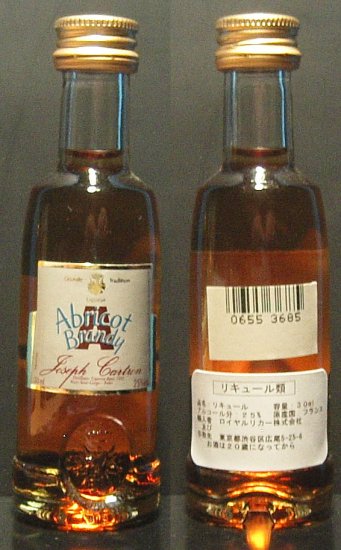 JOSEPH CARTRON APRICOT BRANDY LIQUEUR 30 ml miniature