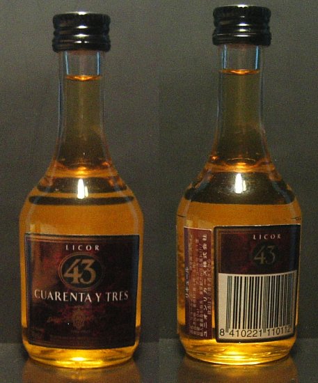 LICOR 43 CUARENTA Y TRES LIQUEUR miniature 50 ml JAPAN
