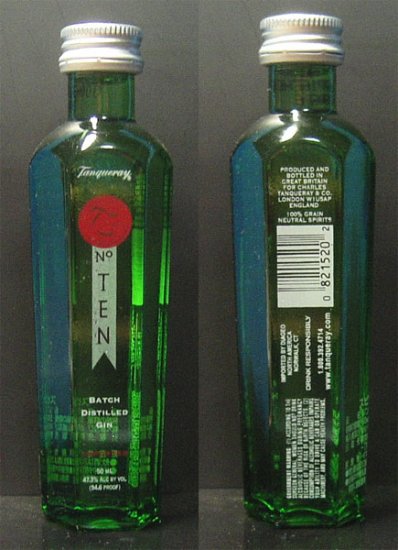 TANQUERAY number TEN GIN 50 ml miniature bottle JAPAN