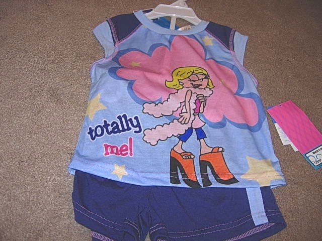 Girls Navy and Blue LIZZIE MCGUIRE Pajamas 4 5 NEW NWT