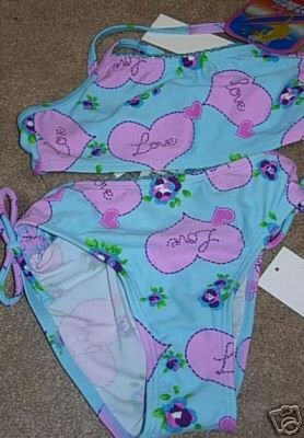 BREAKING WAVES Aqua Purple Tankini Swimsuit 5 NWT