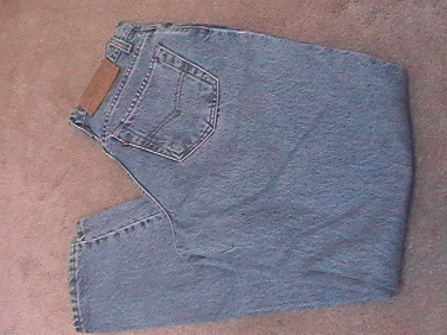 Ladies LEVIS 550 Stonewashed Blue Jeans 8 Reg (AD1)
