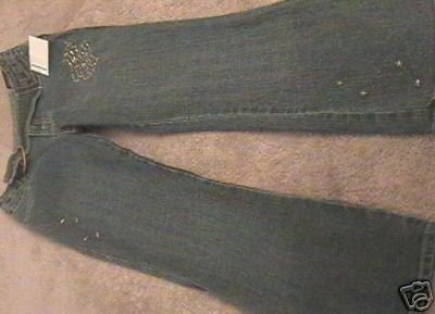 Girls ROCAWEAR Sandblast Studded Flare Jeans 14 NWT