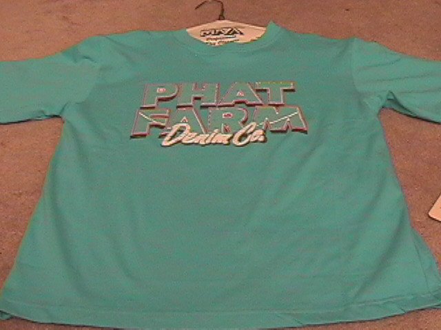 Boys Blue PHAT FARM T-Shirt L 14/16 NEW NWT