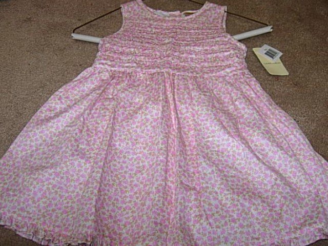Girls Boutique LAURA ASHLEY Pink Floral Dress 24mo NWT