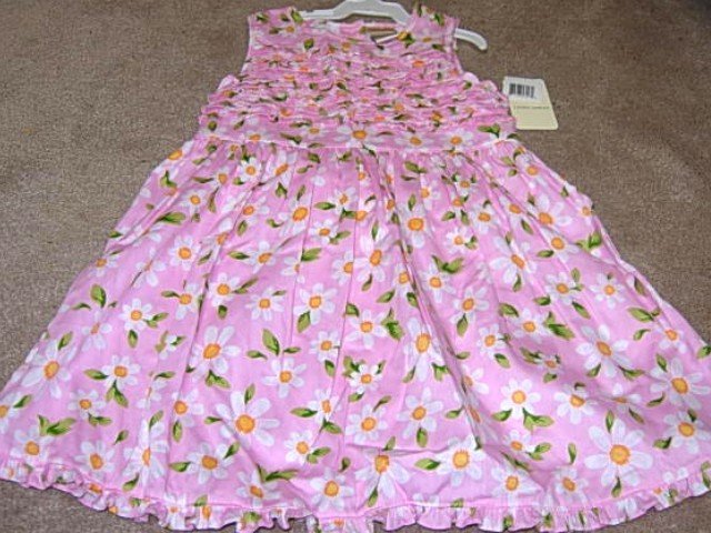 Girls Boutique LAURA ASHLEY Pink Daisy Dress 3T NWT