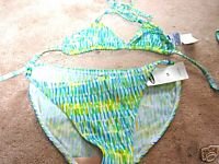 Girls Old Navy Blue and Green Bikin 14 NWT