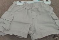 Boys LANDS END Khaki Cargo Shorts 6mo