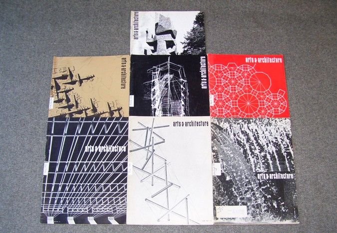 Vintage 1967 ARTS AND ARCHITECTURE Magazine Lot 7 Issues