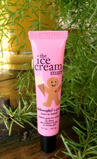 Philosophy The Ice Cream Man Bubblegum Bubble Gum Lip Shine Gloss Balm FREE SHIPPING