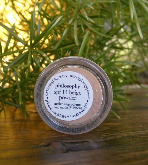 Philosophy SPF 15 Beige Powder Mineral Makeup Try Me Sample FREE SHIPPING