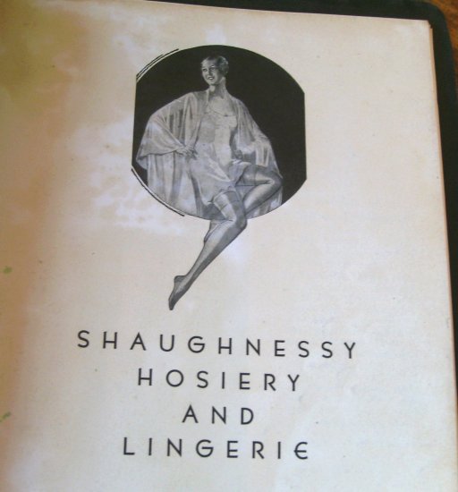 1920s Lingerie Catalog Womens Children's Mens Vintage Shaughnessy Watertown NY Advertising Catalog