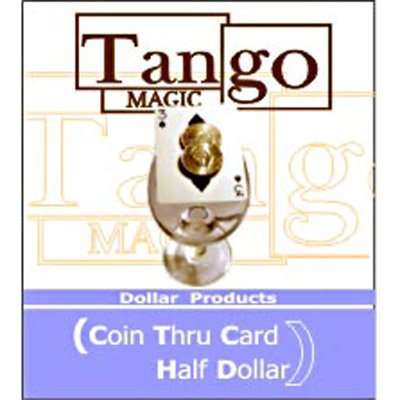 Coin Thru Card (by Tango Magic) US Half