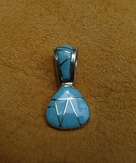 Turquoise and Sterling Silver Pendant