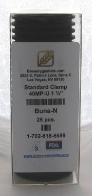 Box/25 Buna-N 1-1/2" Tri Clamp Gaskets