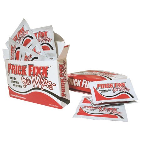 Prick Fixx Sea Wipes Piercing Aftercare - 1 Box of 30